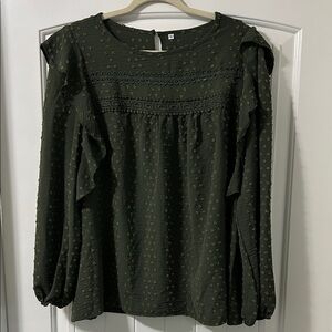 Elegant Green Women's Top